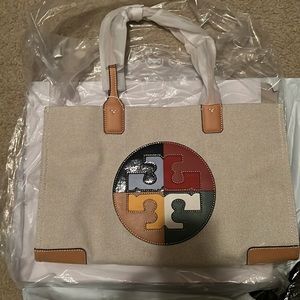 Tory Burch Canvas Color Block tote